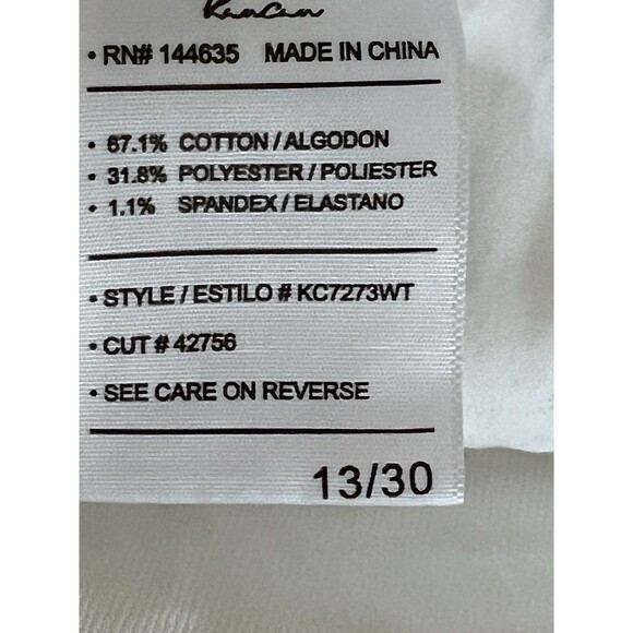 KanCan Jeans Womens 13/30 White Rise Super Skinny Button Fly - Picture 7 of 12